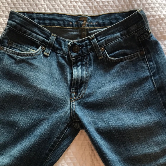 7 For All Man Kind Boot Out Straight Leg Jeans - Picture 5 of 8